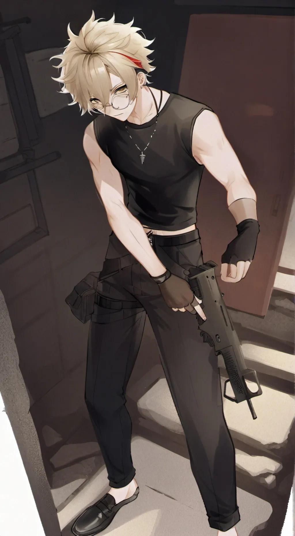 ai character: Levi  background