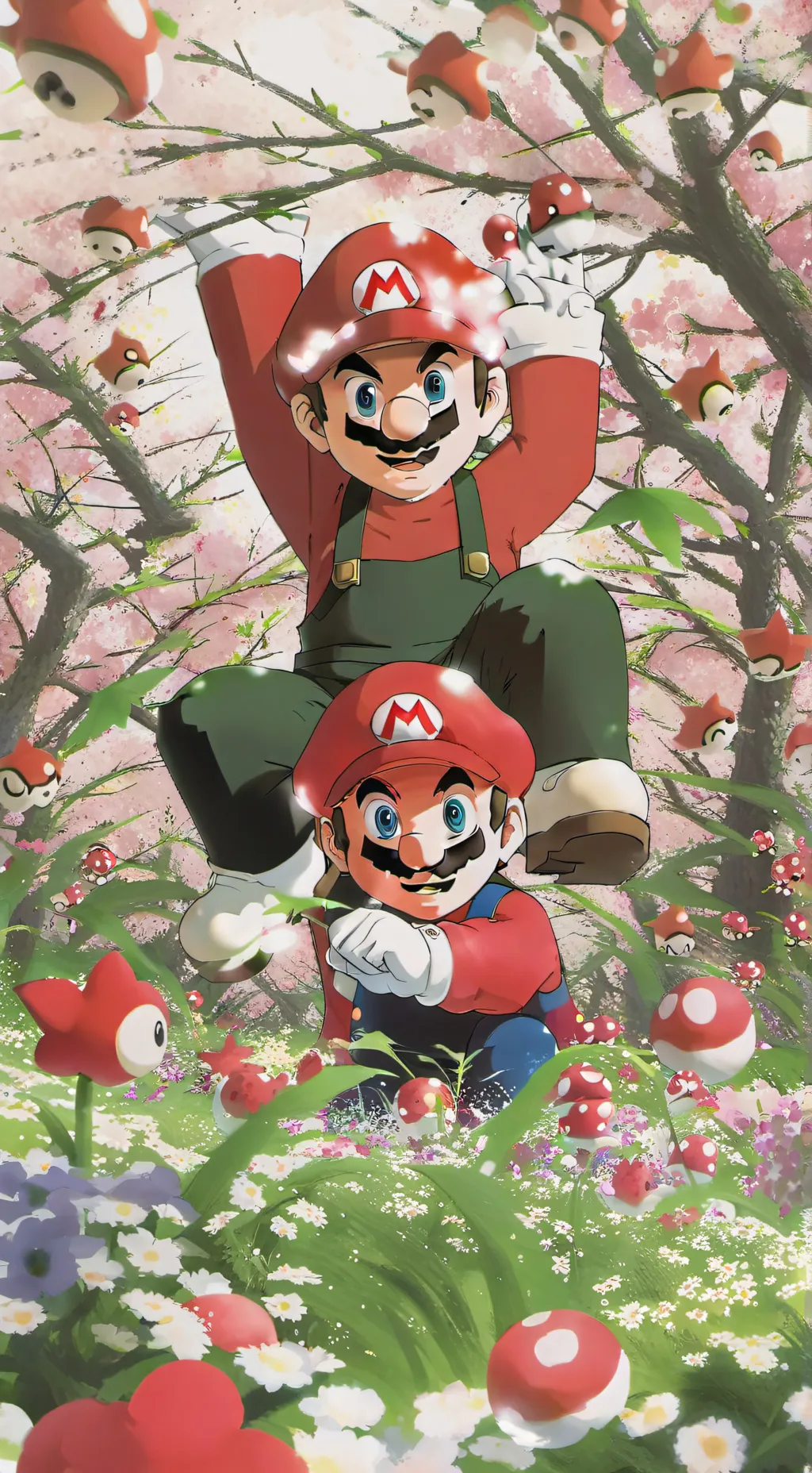 ai character: Mario (smg4) background