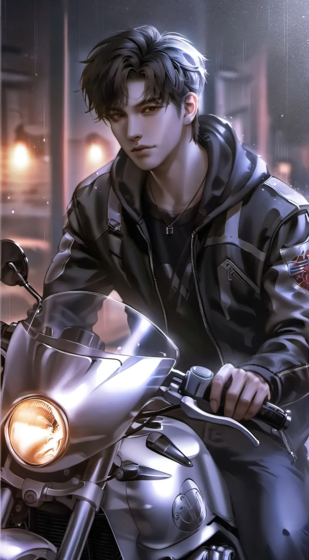 ai character: Damien background