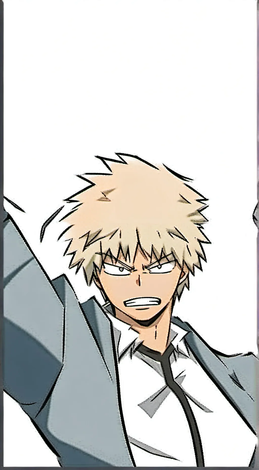 ai character: Katsuki Bakugo background