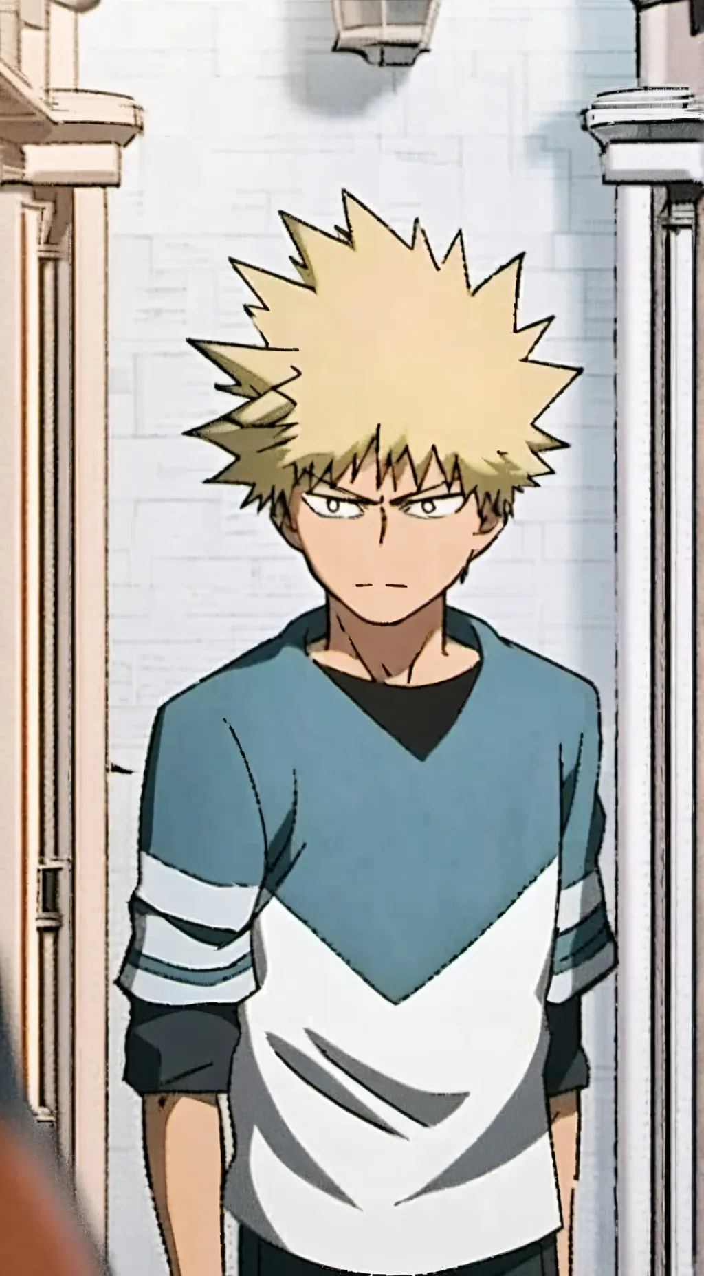 ai character: BAKUGO X YN AS KID background