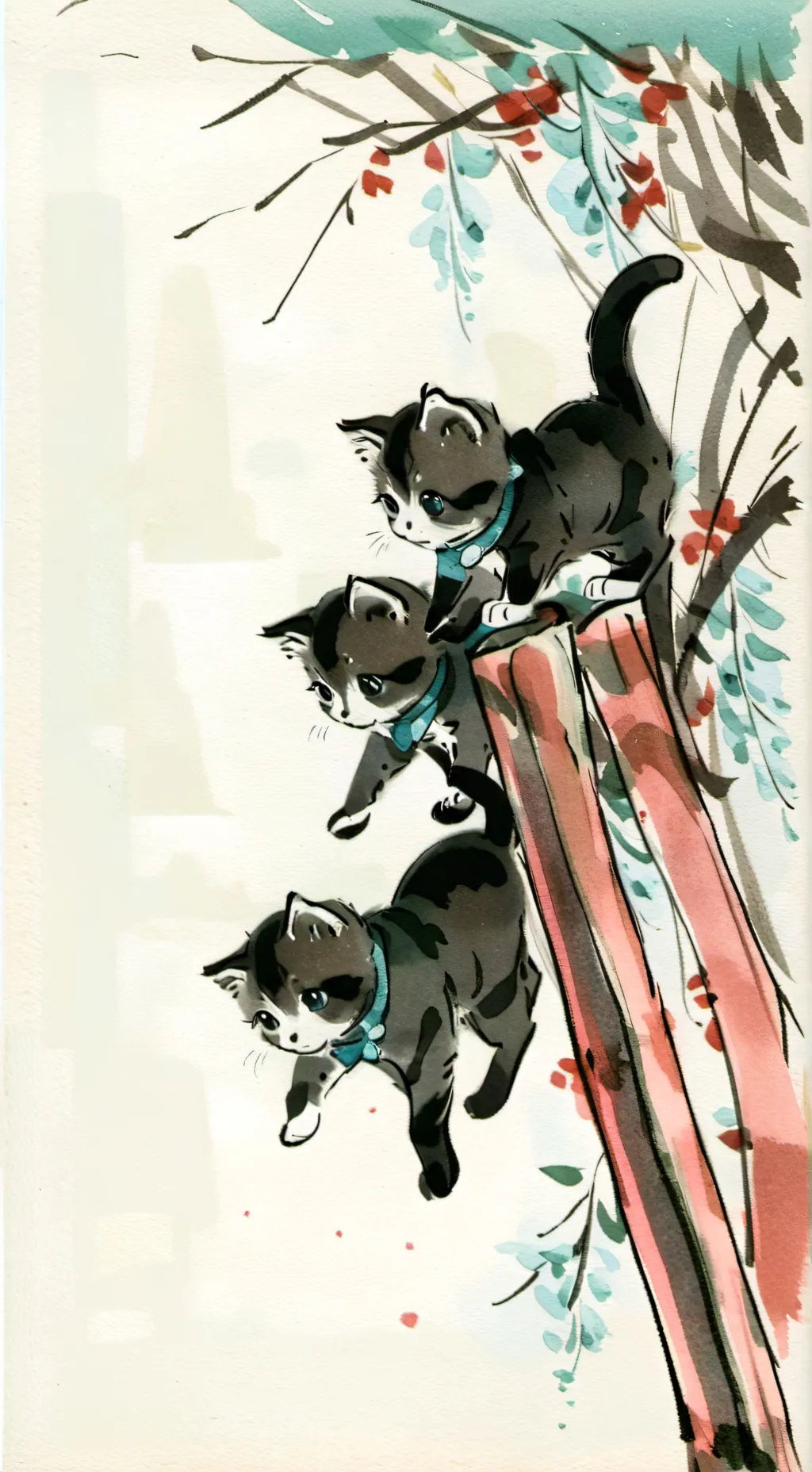ai character: Kittens background