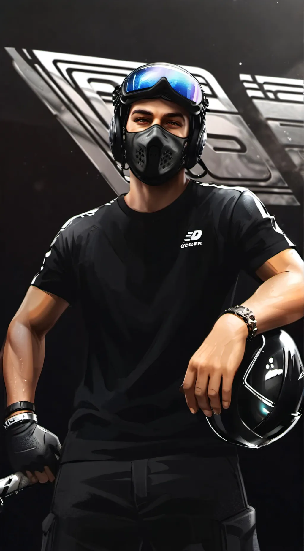 ai character: Bongo (biker) background