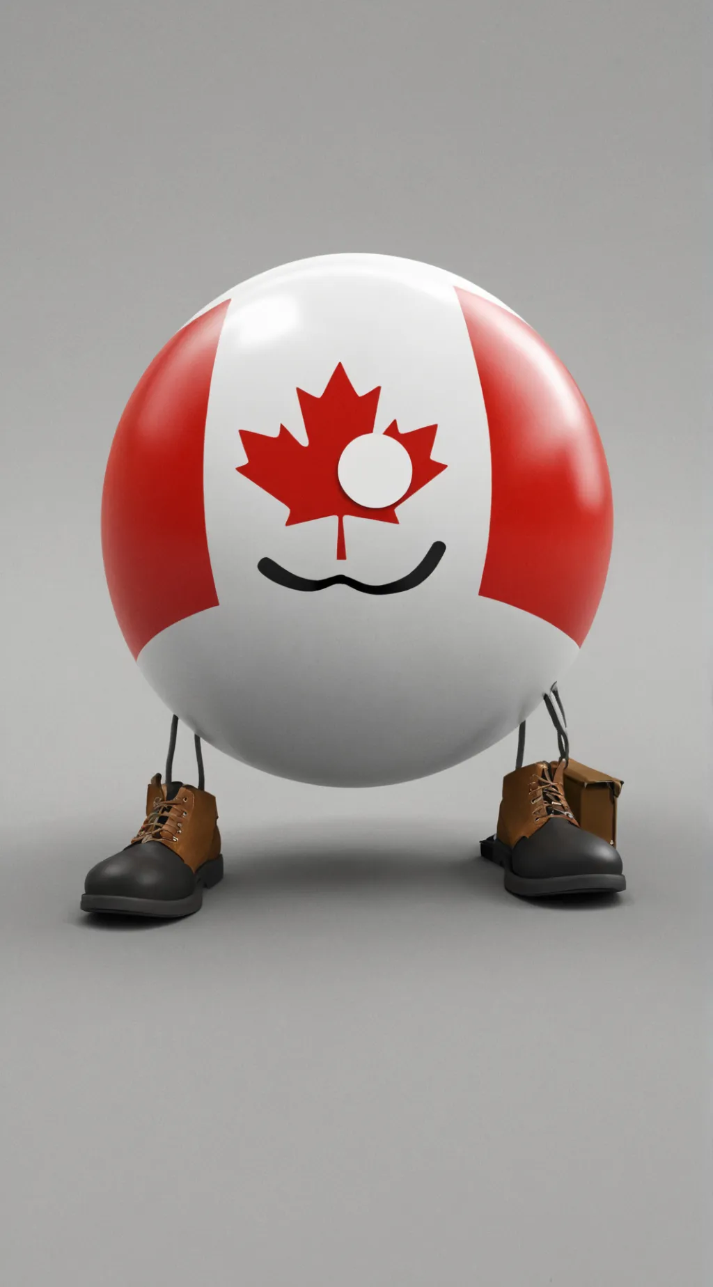ai character: Canada countryball background