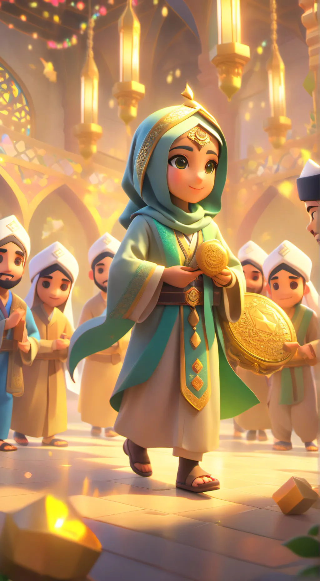 ai character: Ramadan  sprunki! background