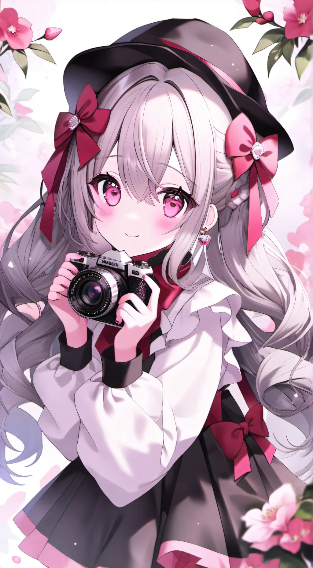 ai character: camera woman background