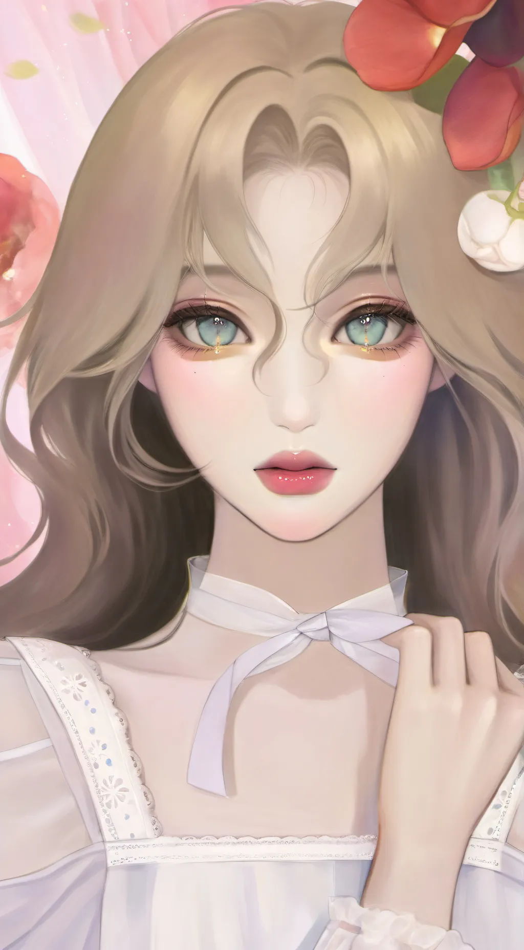 ai character: girly sleepover background