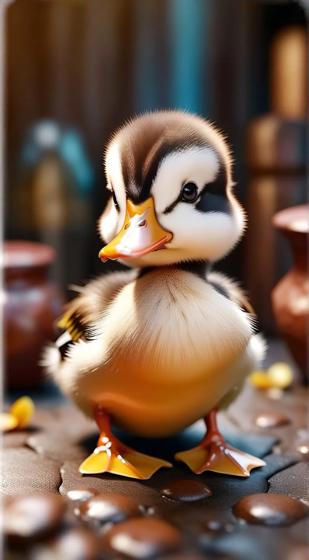 ai character: Duck❤️ background