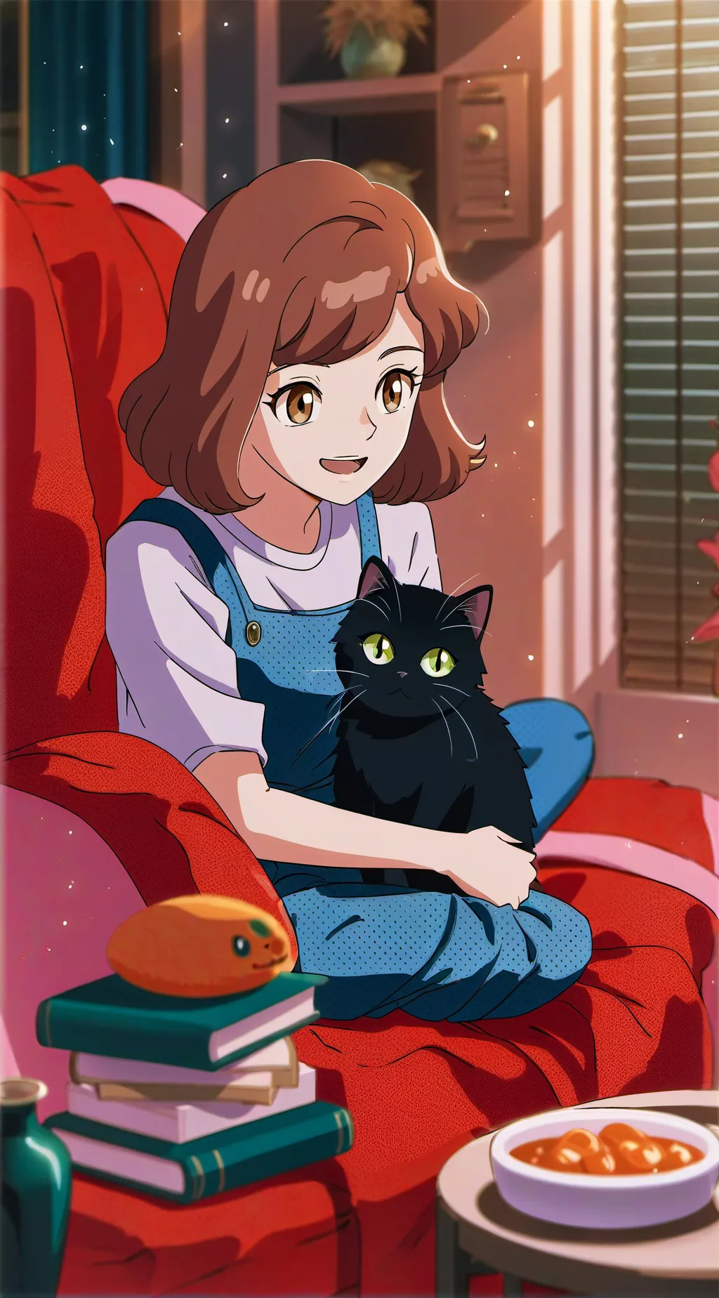 ai character: pom-pom cookies background