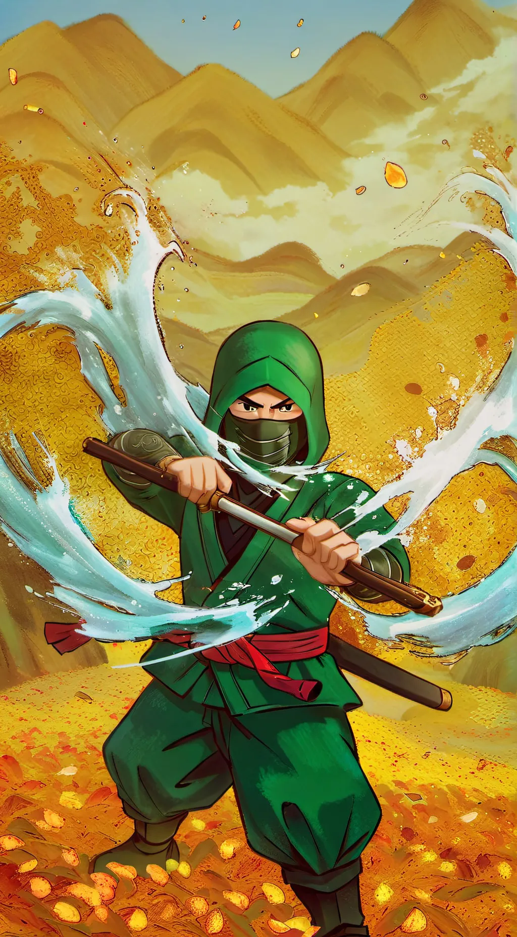 ai character: Ninjago background