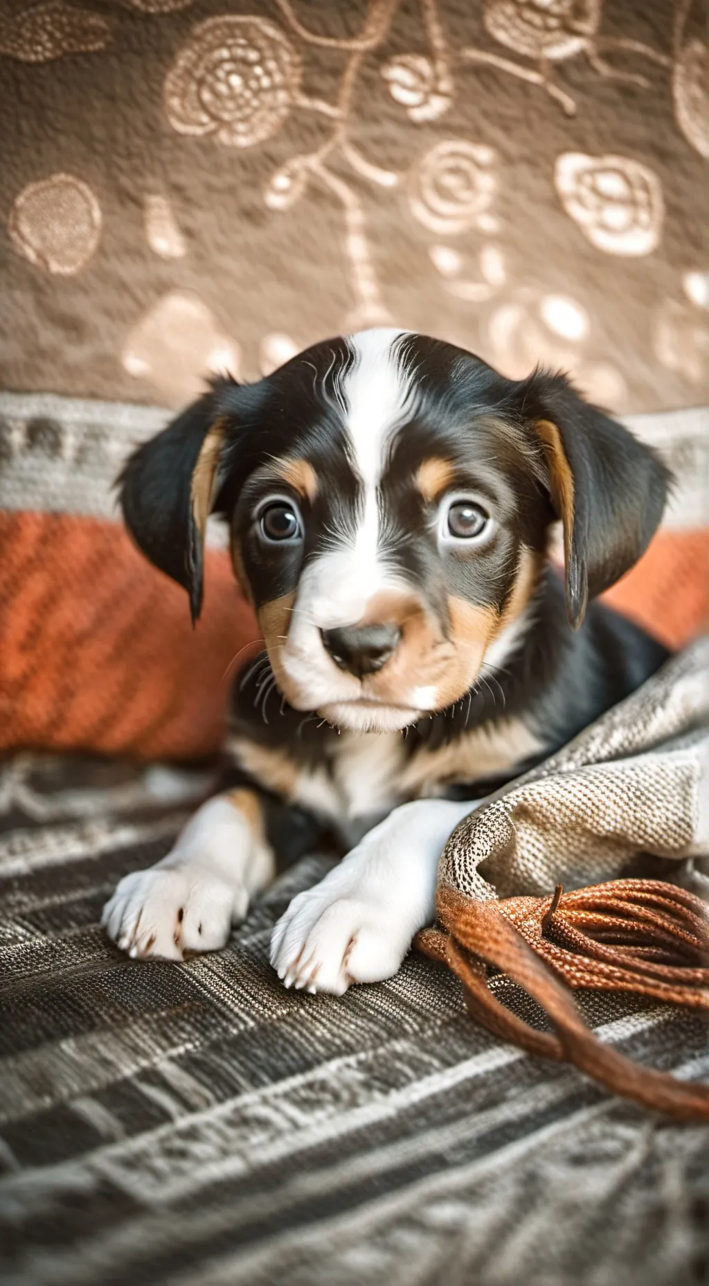 ai character: talking puppy background