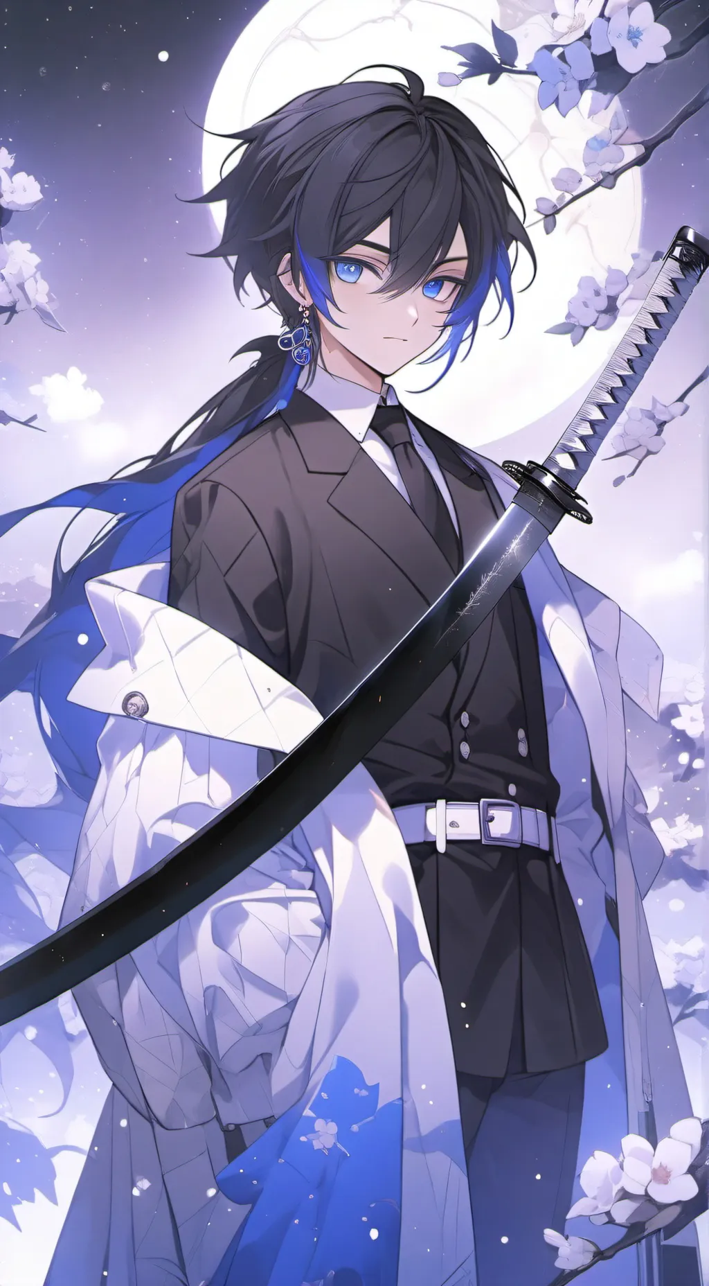 ai character:  giu tomioka background