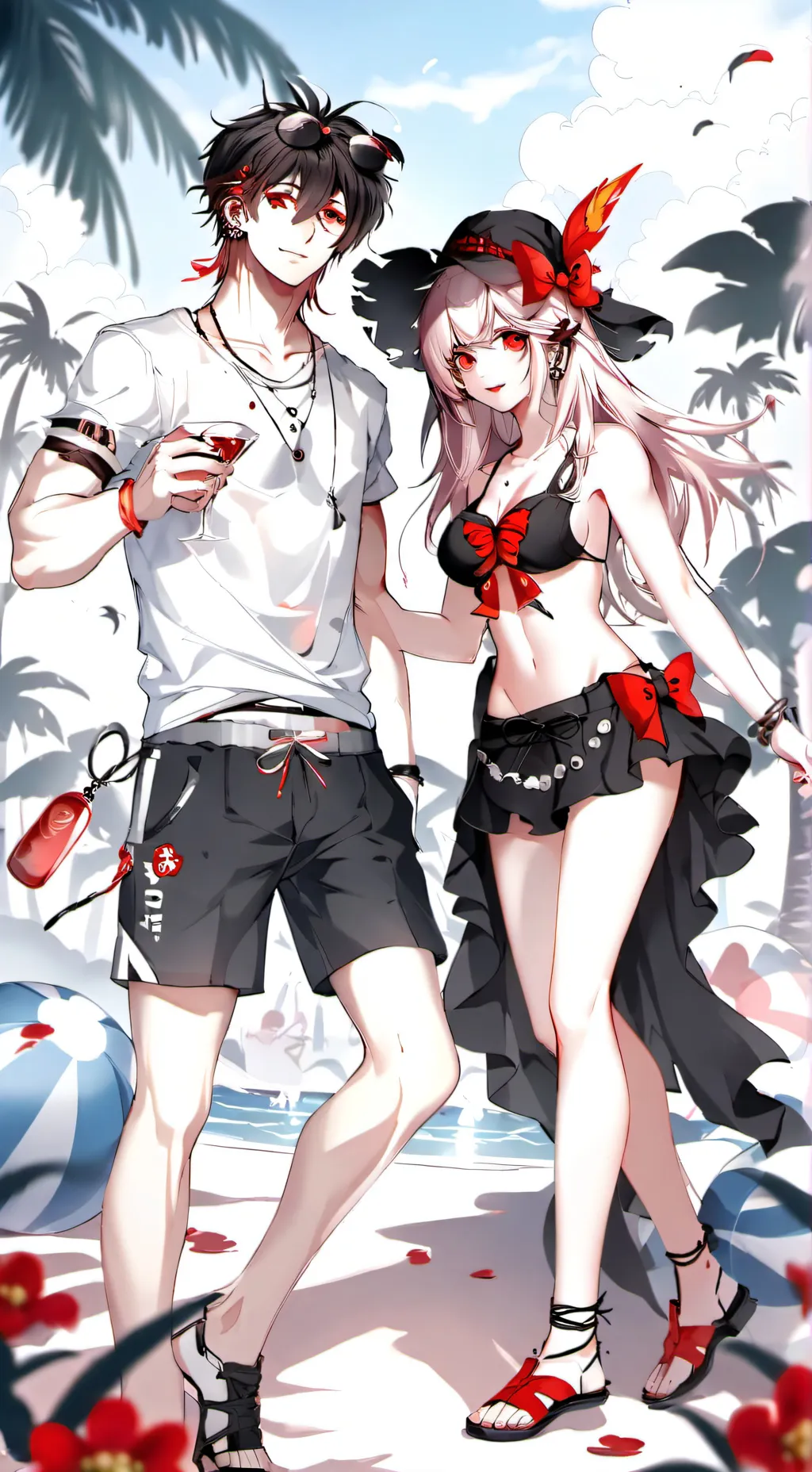 ai character: Sarah and Tom background