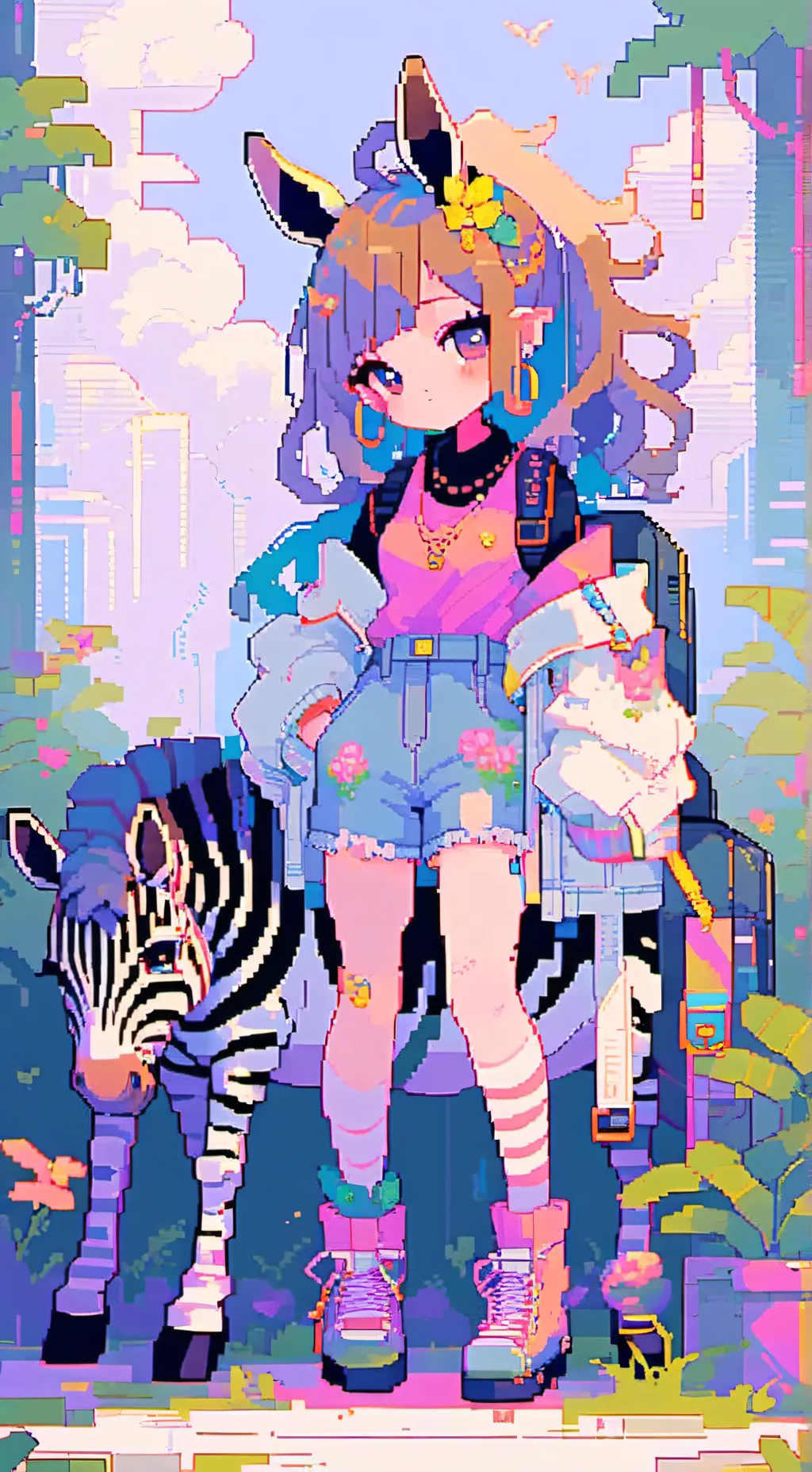 ai character: horsing around  background