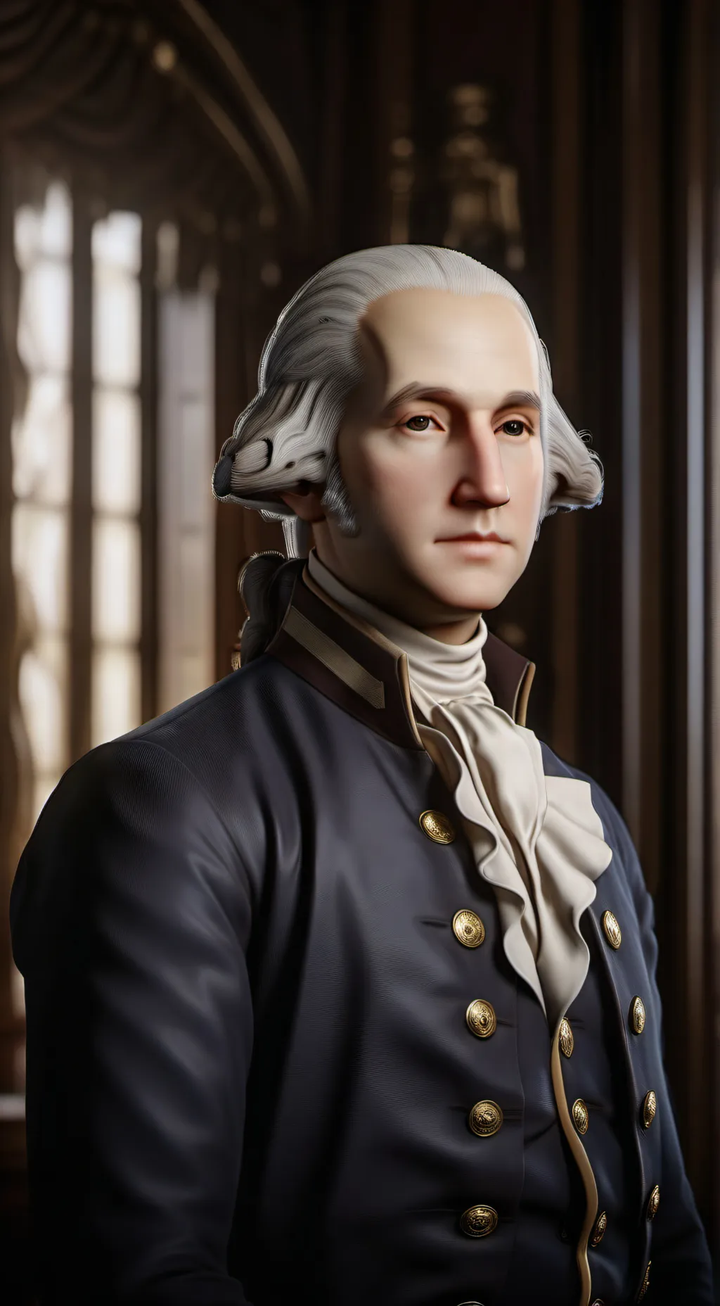 ai character: george washington  background