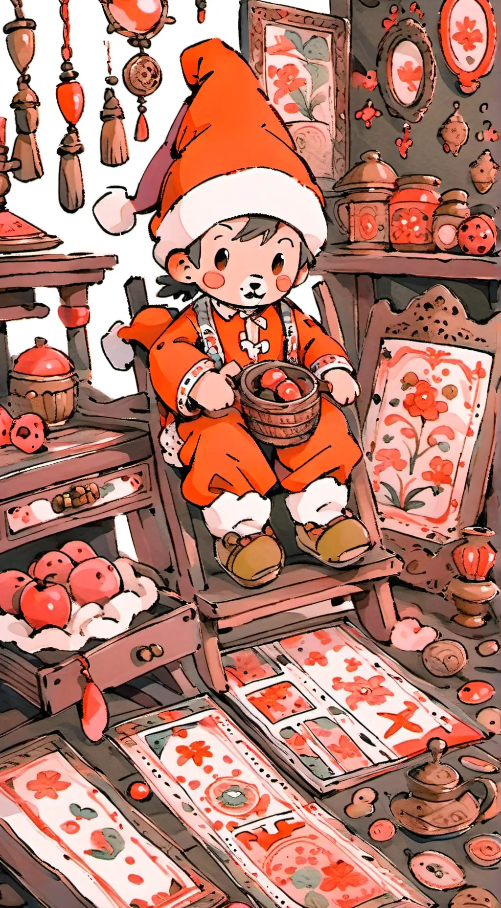 ai character: toyland  background