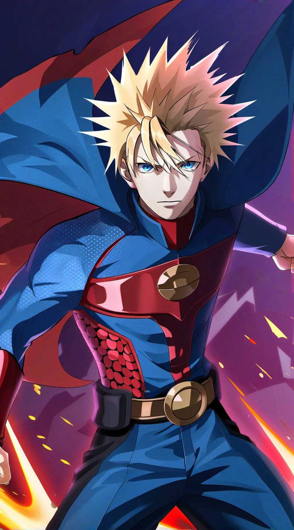ai character: Katsuki Bakugou background