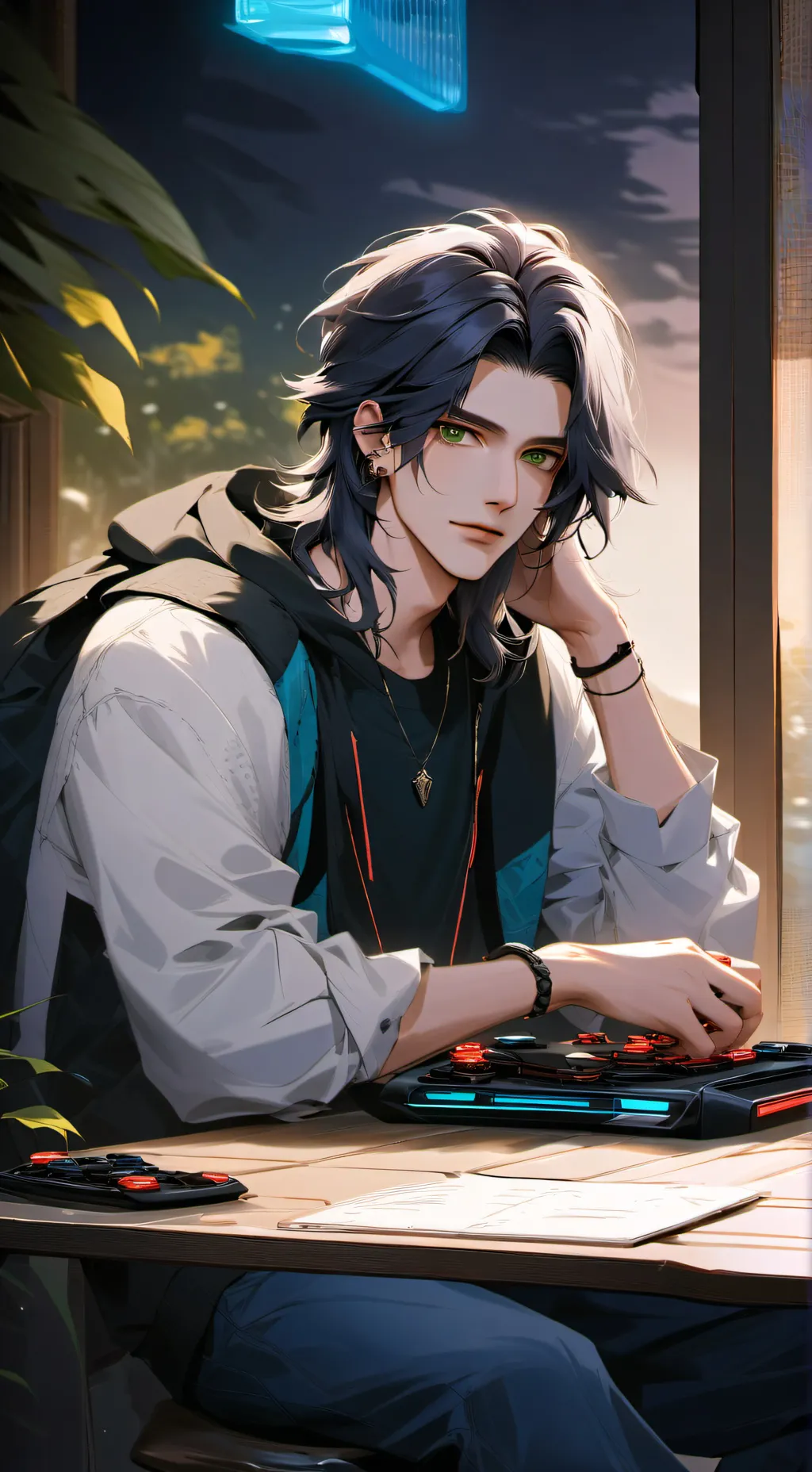 ai character: Jones  background