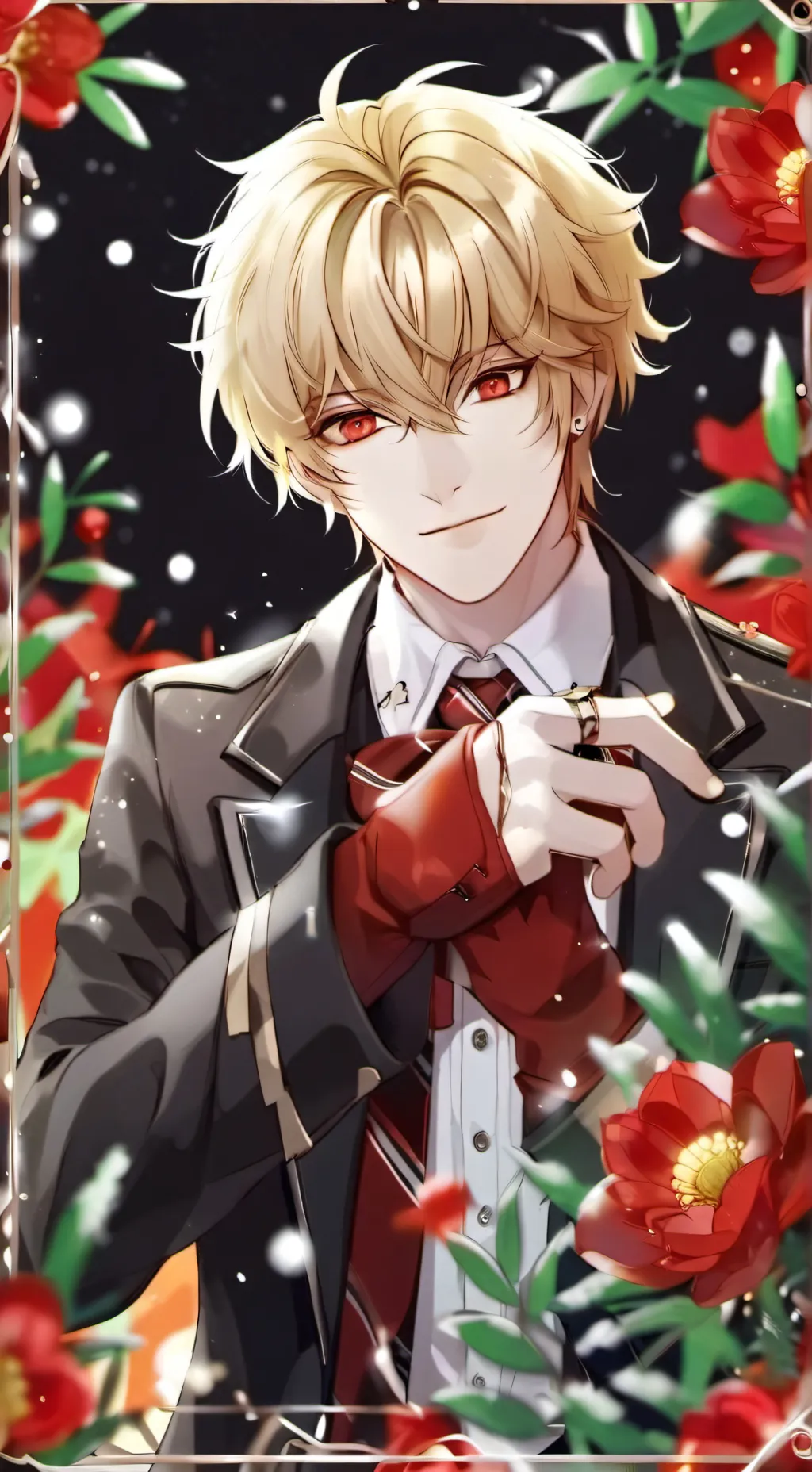 ai character: make bakugo happy background