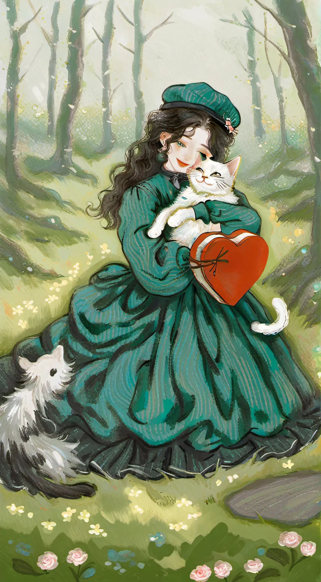 ai character: Valentine with wc! background