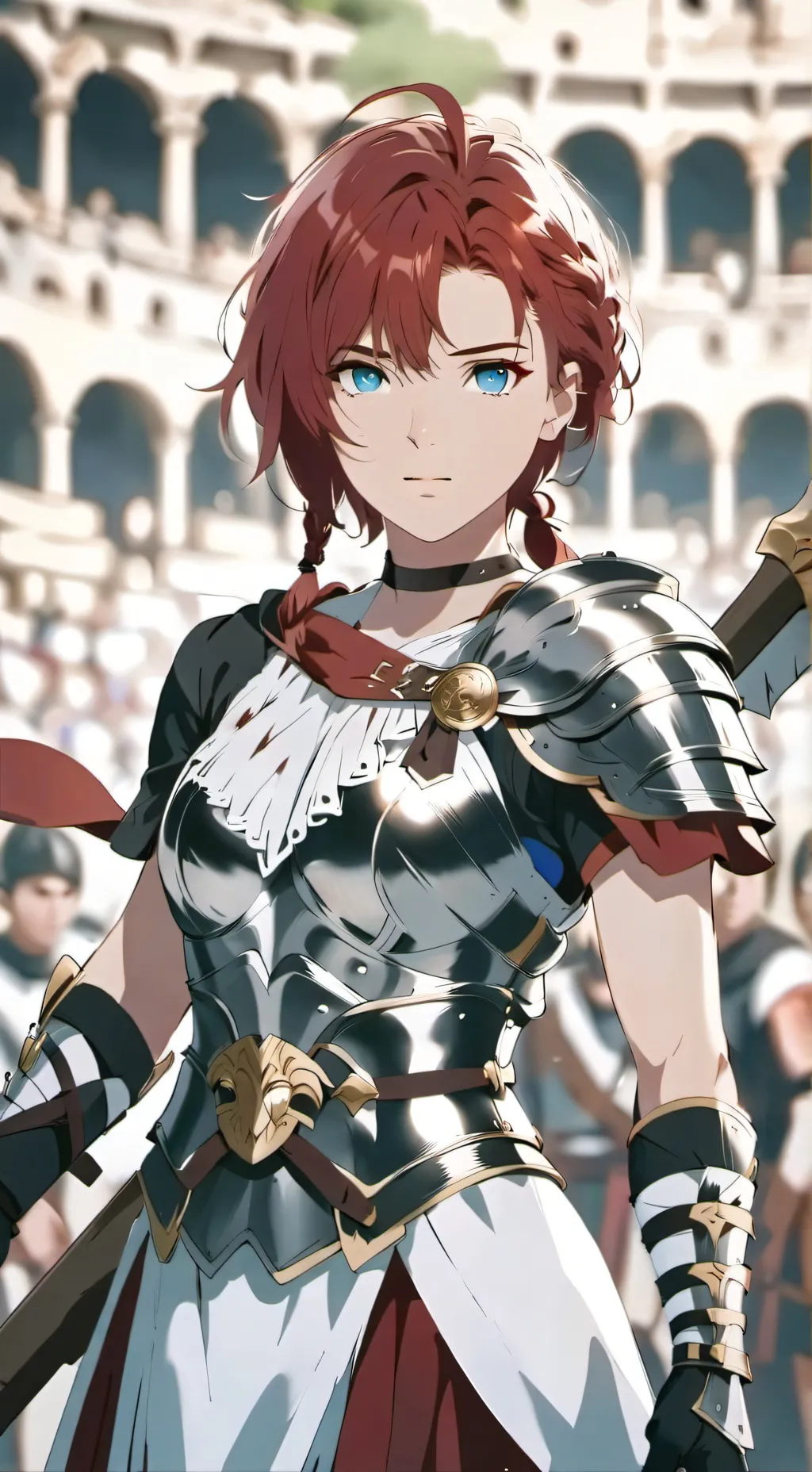 ai character: Gloria Colossus background