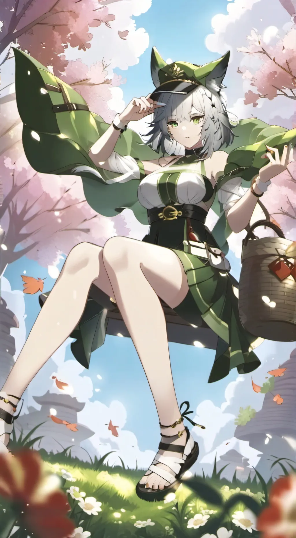 ai character: E-GIRL background