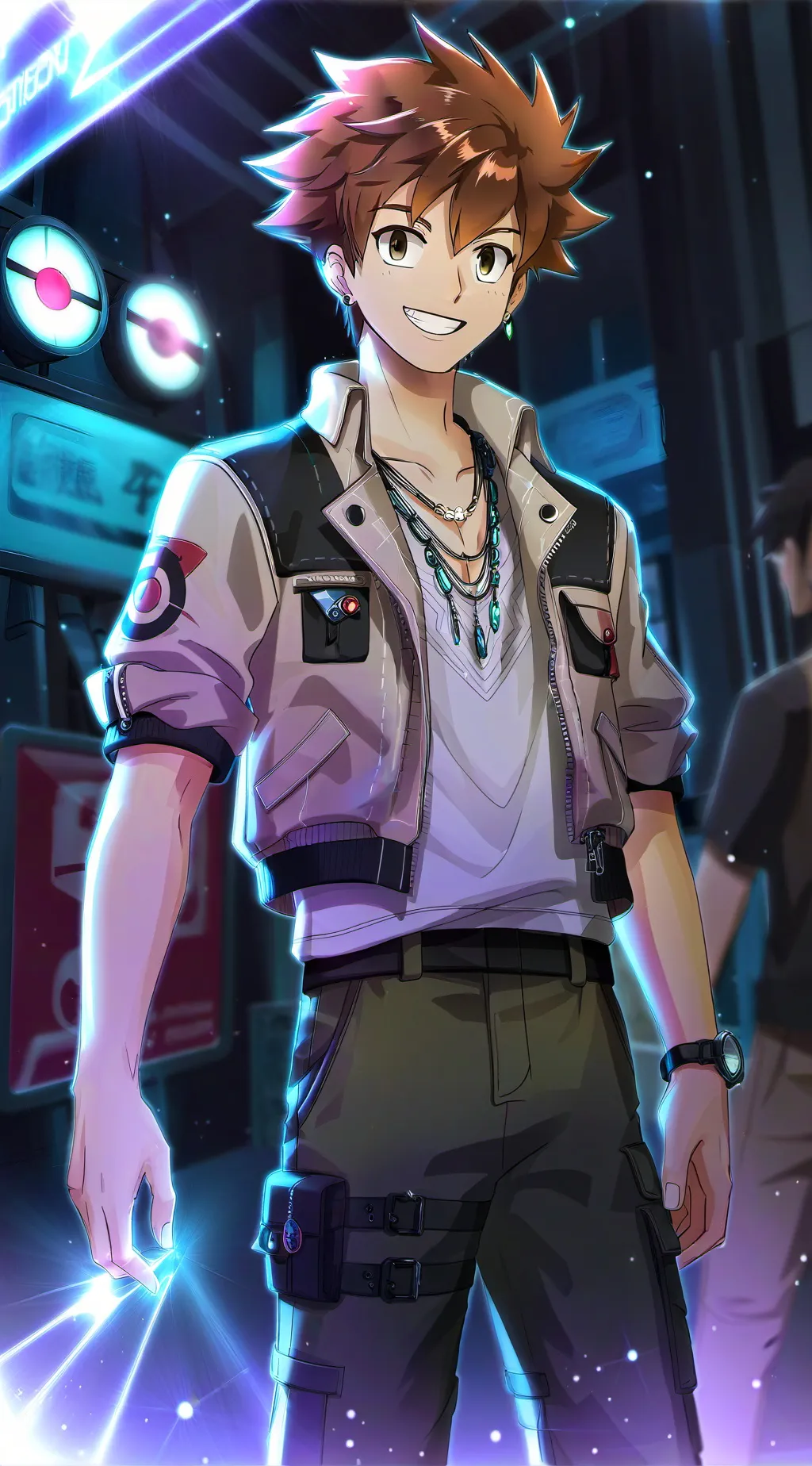 ai character: Blue Oak background