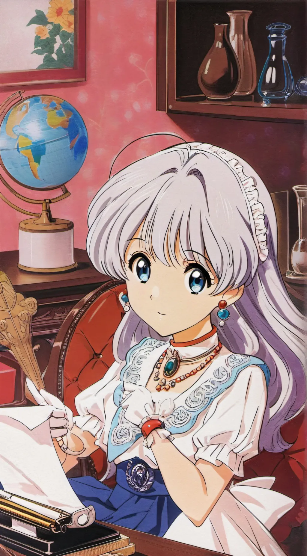 ai character: look at the commen background