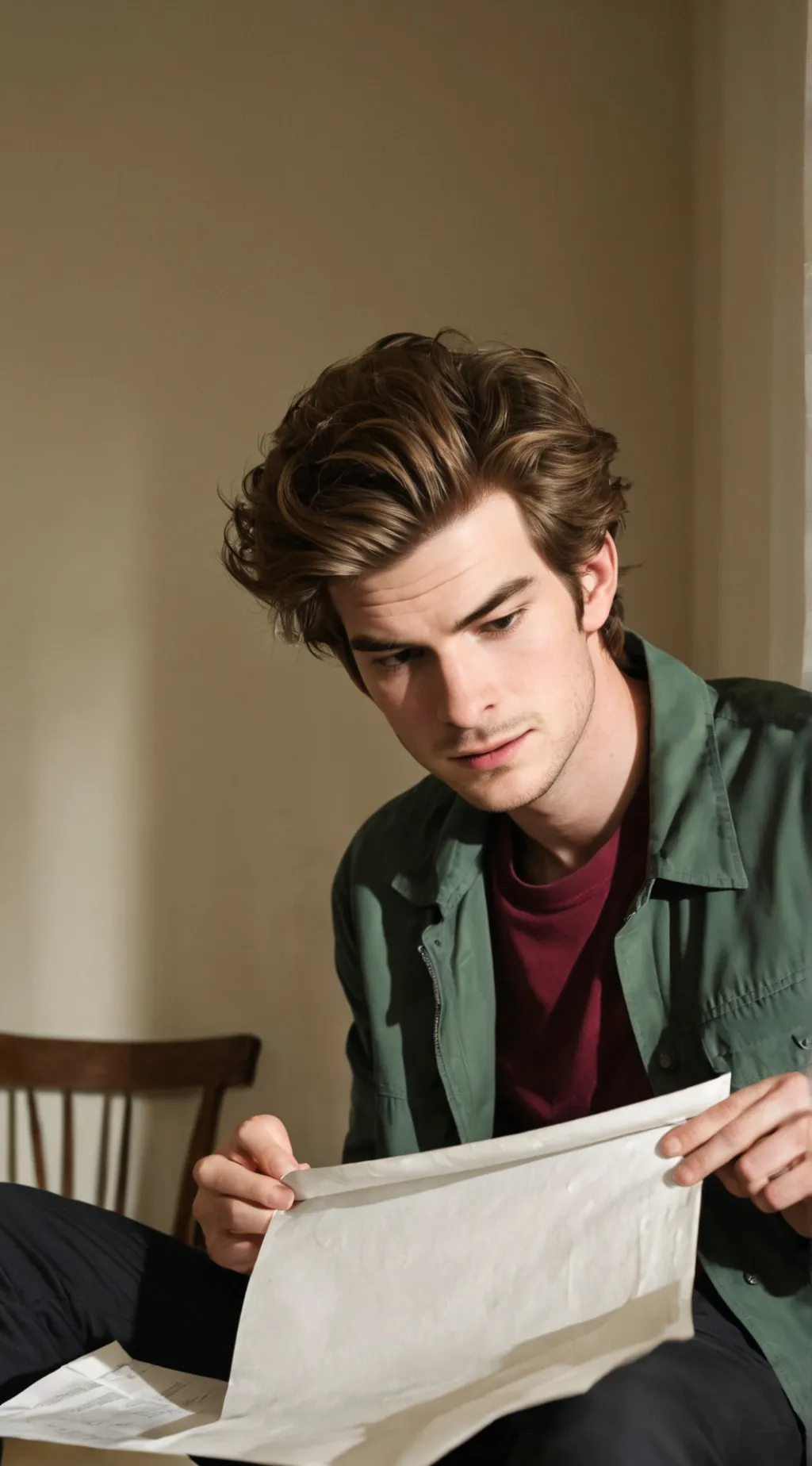 ai character: Andrew Garfield background