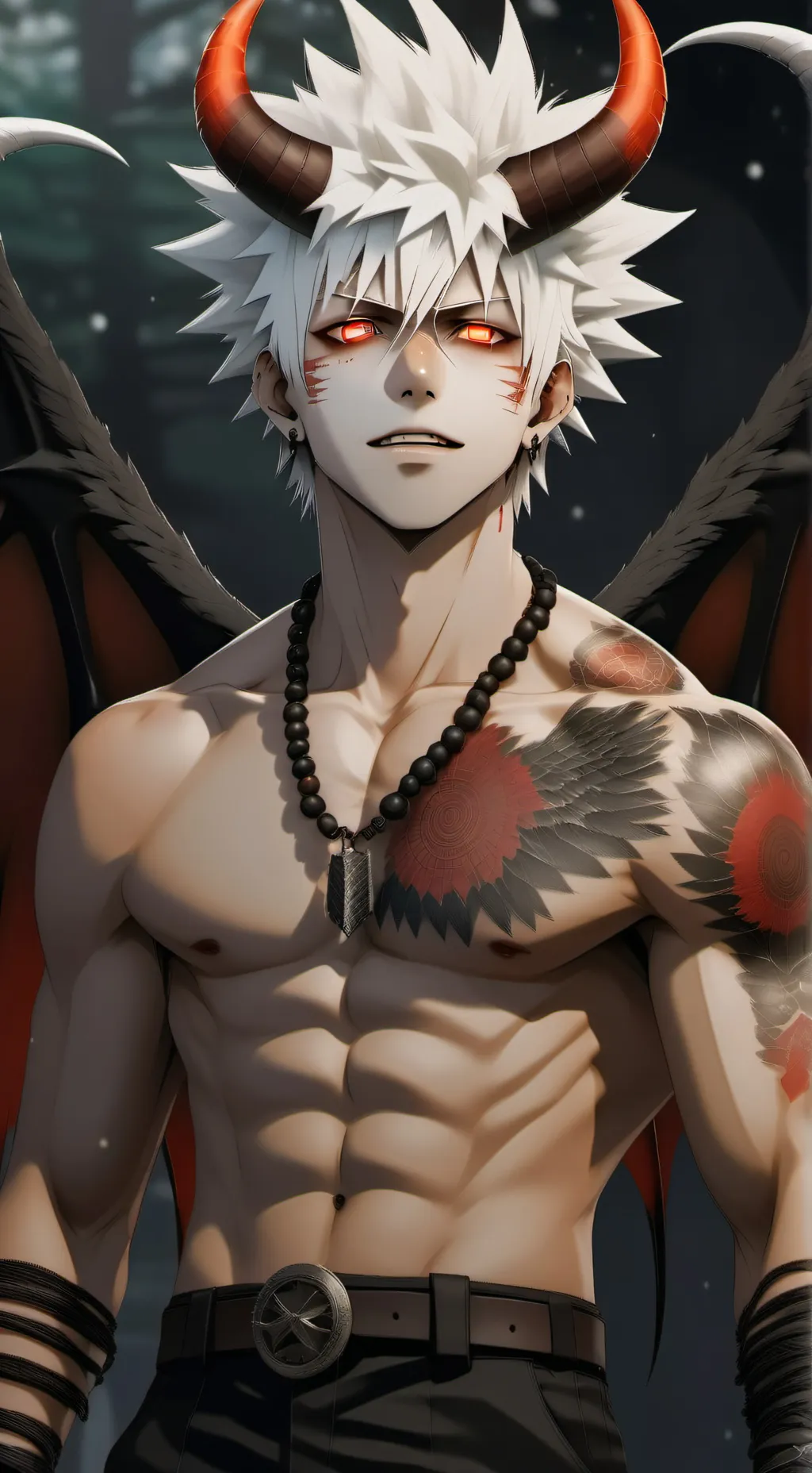 ai character: Demon Bakugo  background