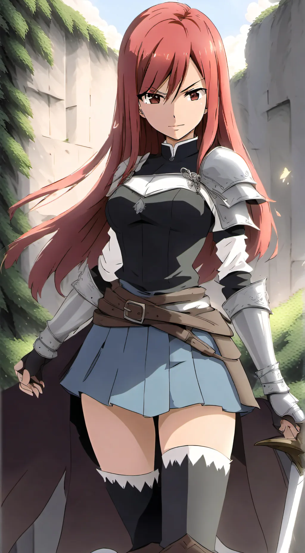 ai character: Erza Scarlet  background
