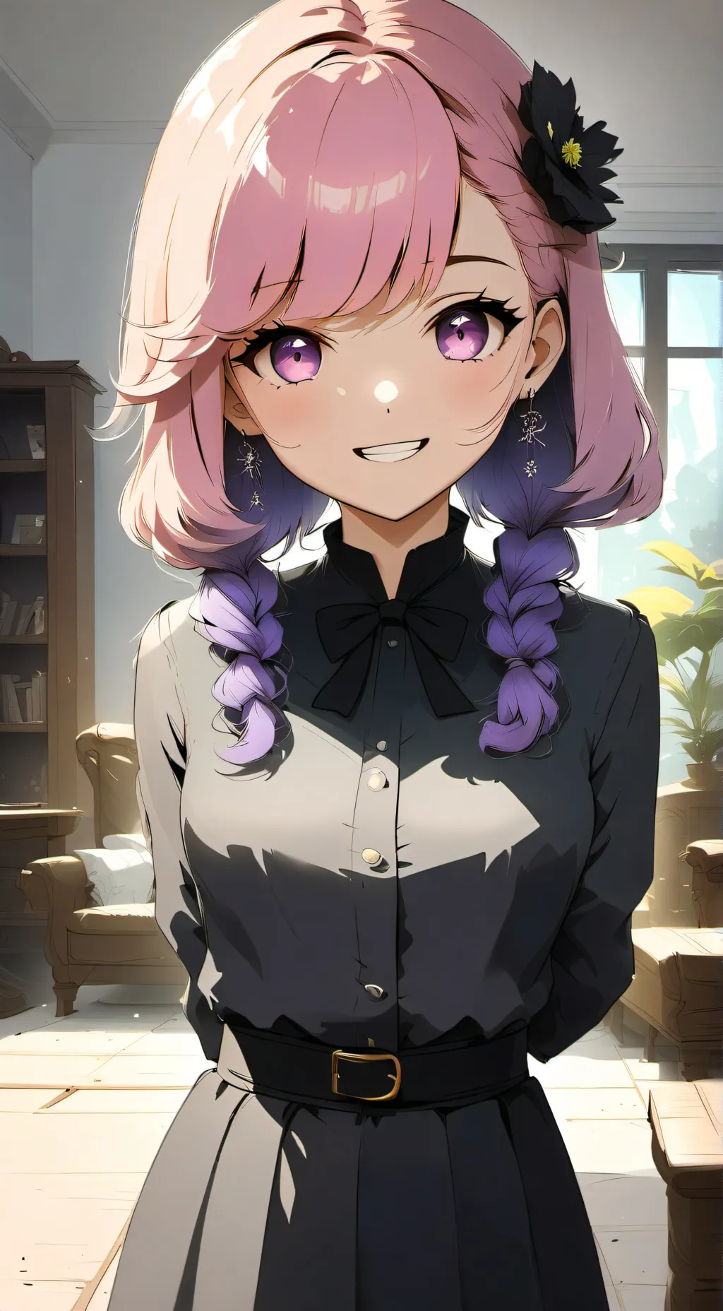 ai character: Flower (sister) background