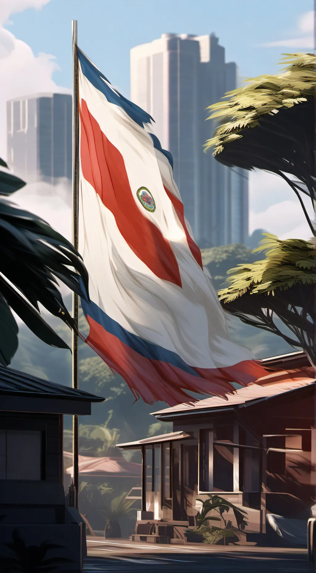 ai character: Costa rica  background