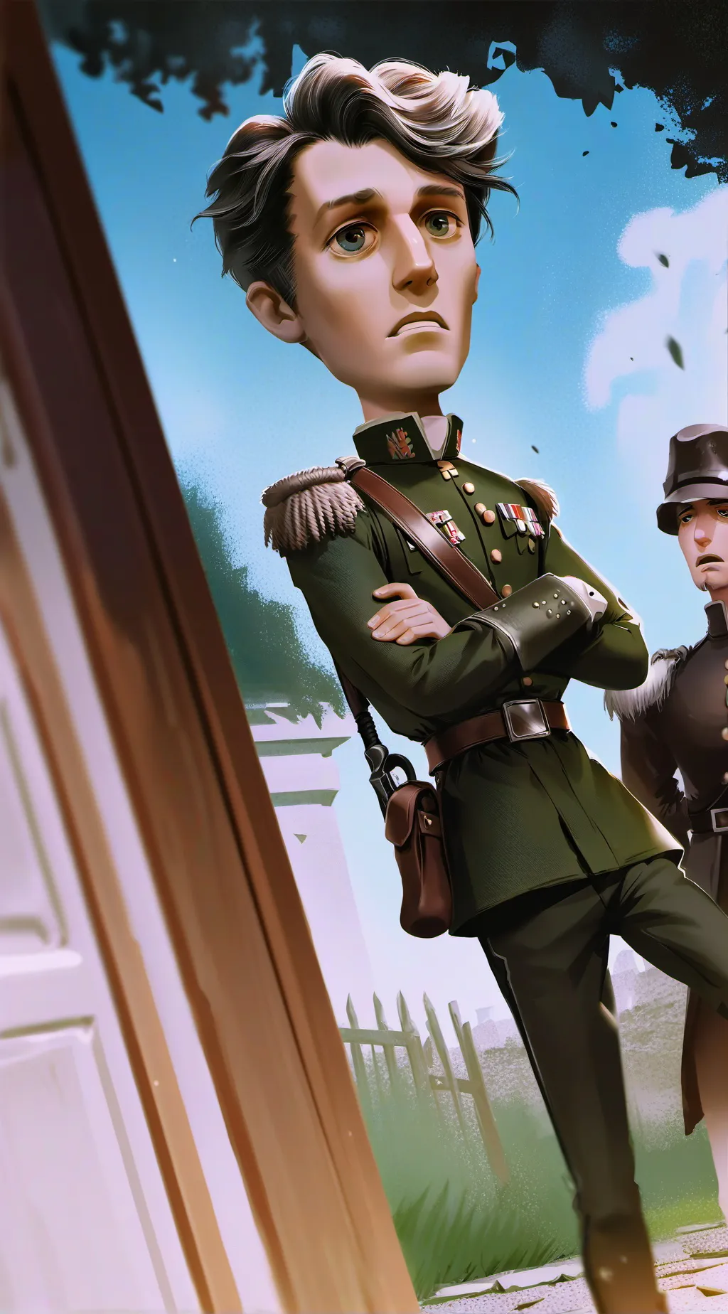 ai character: Scared British guy background