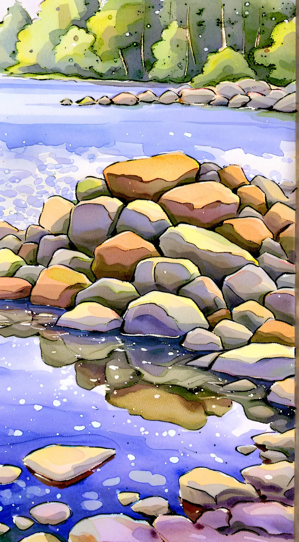 ai character: Pebble background