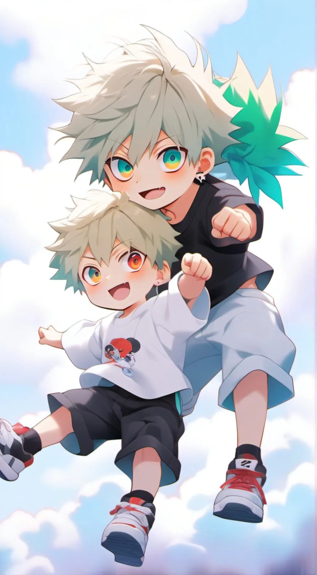 ai character: bdk💚🧡 background