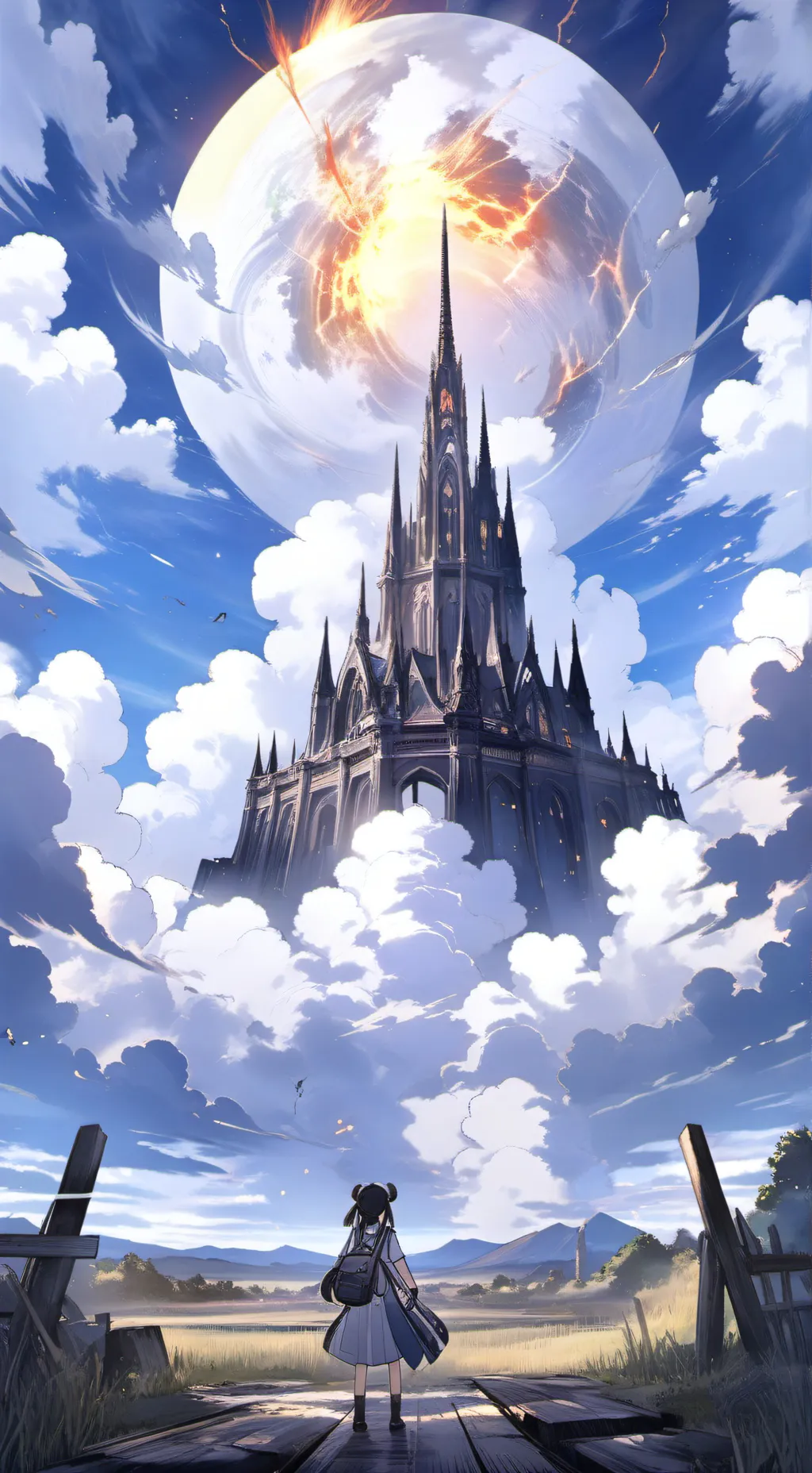 ai character: ★The fall★ background