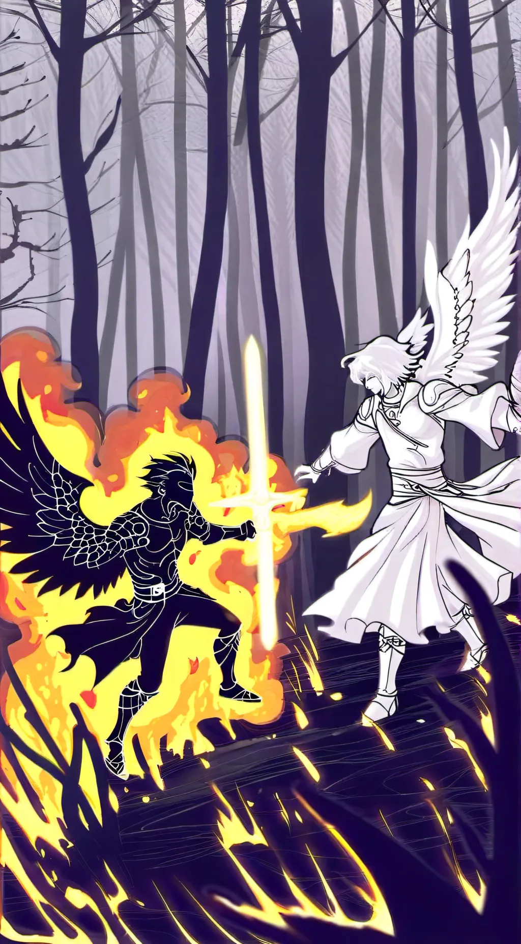ai character: angel-demon? background