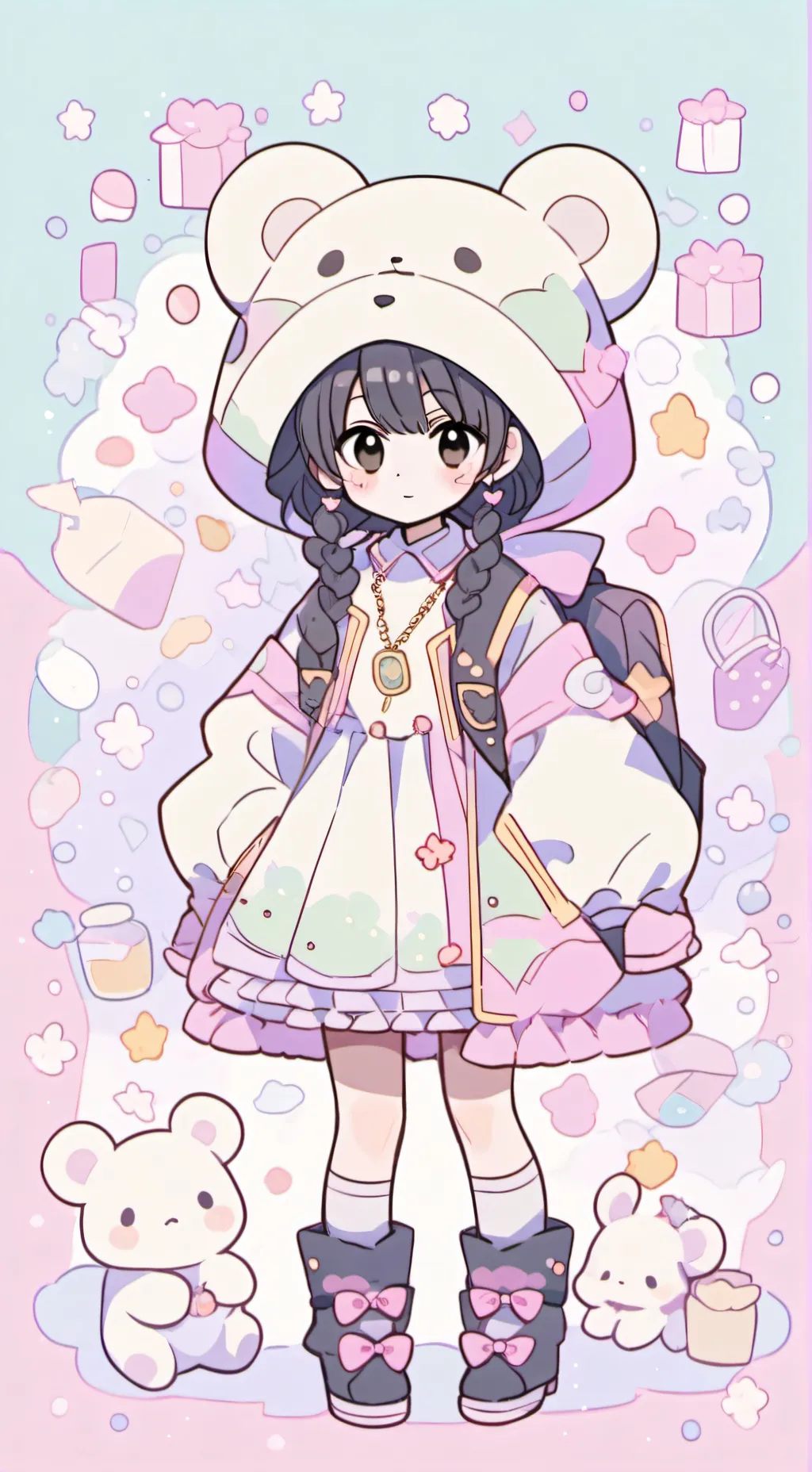 ai character: DW loves you!! background