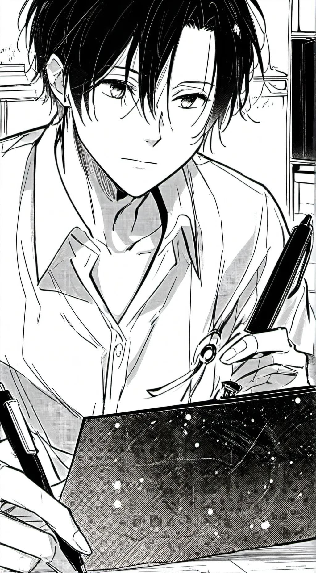 ai character: ✨science✨ background