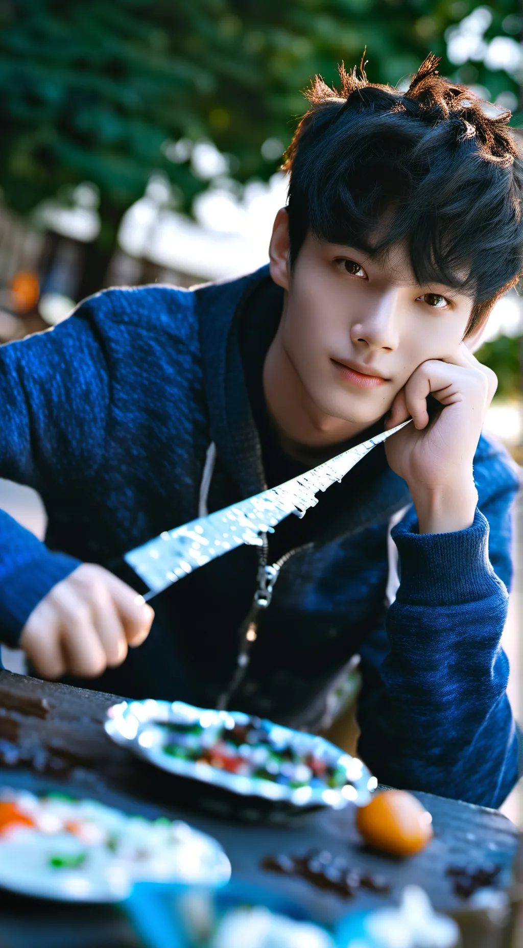 ai character: Mark background