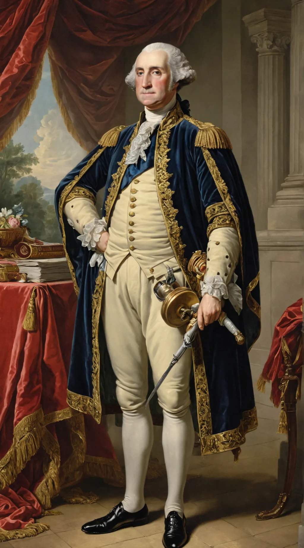 ai character: George Washington background