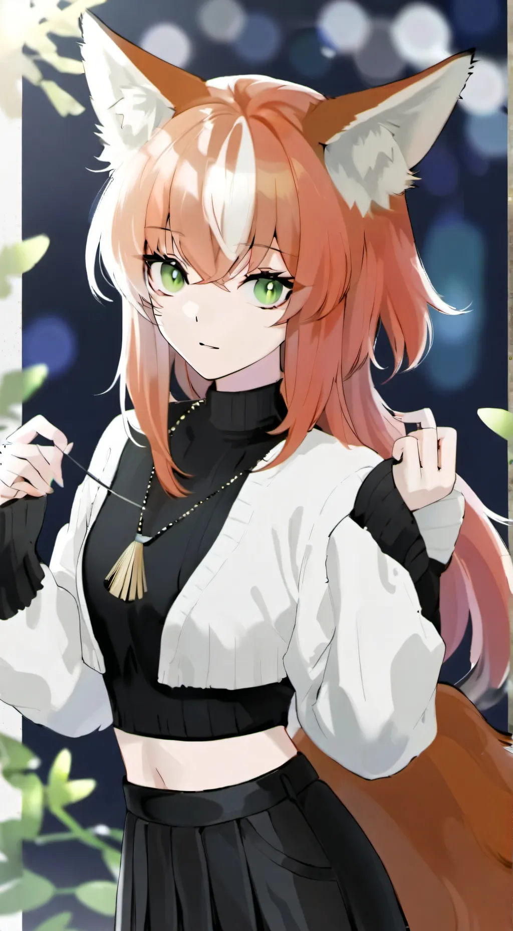 ai character: ★ foxina 🌳 background