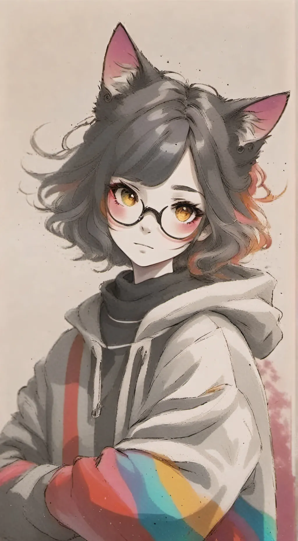 ai character: Painty background