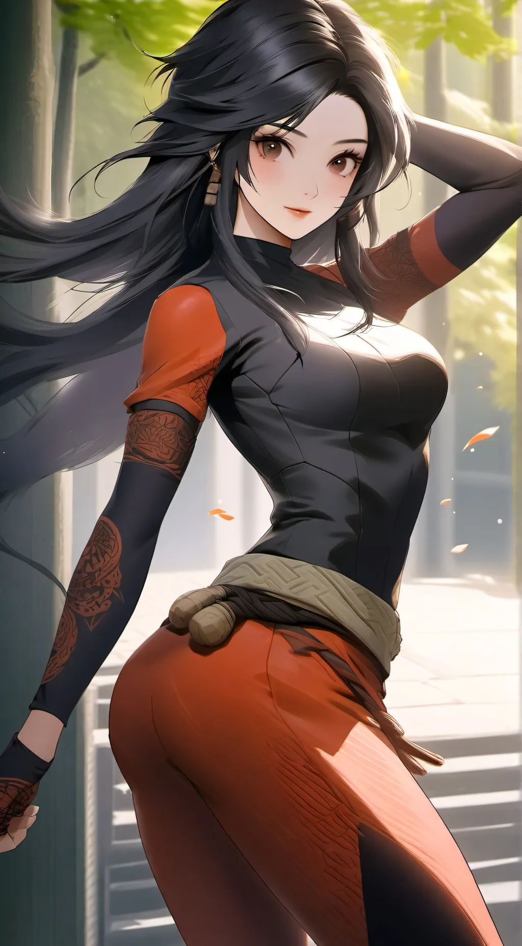 ai character: Selena Skybound background