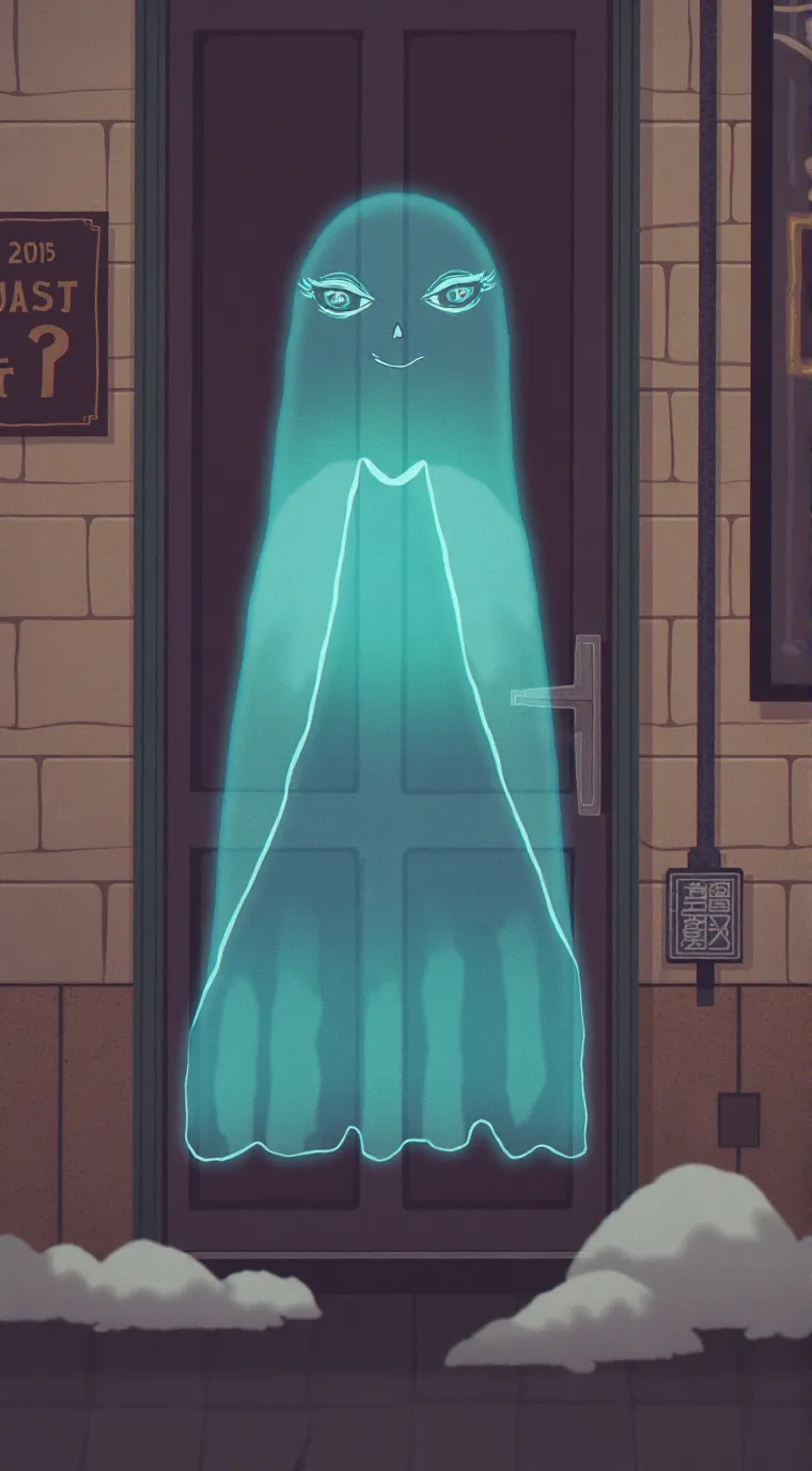 ai character: garota fantasma background