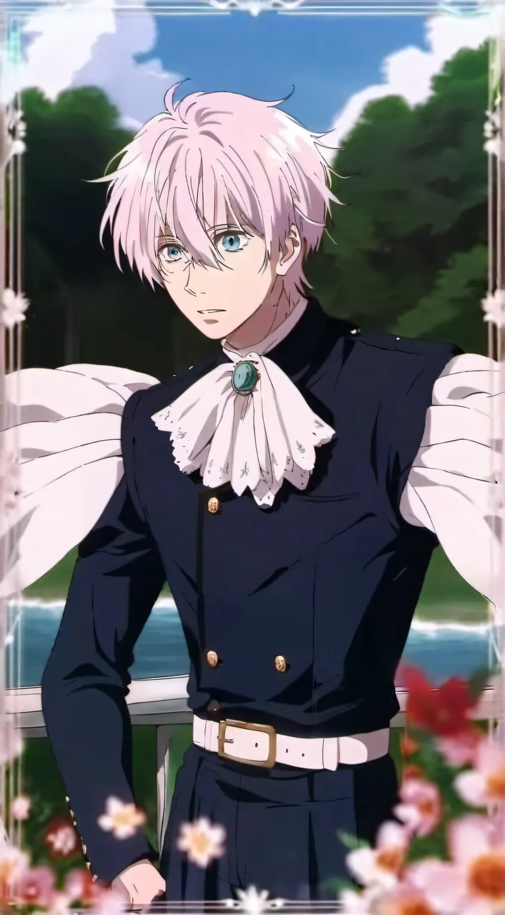 ai character: satoru gojo background