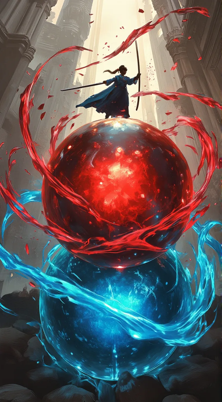 ai character: infinity void background