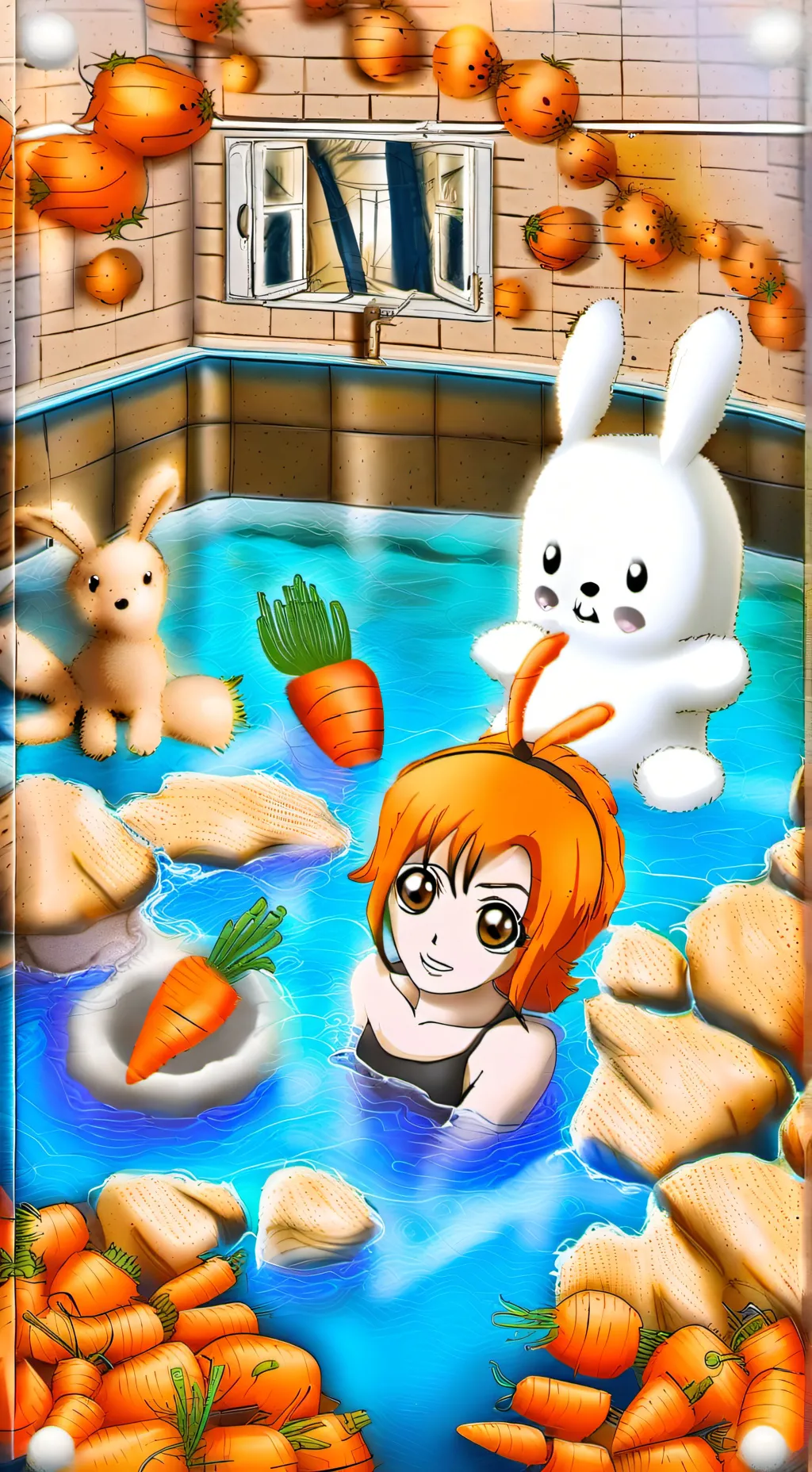 ai character: (One piece Bagno) background