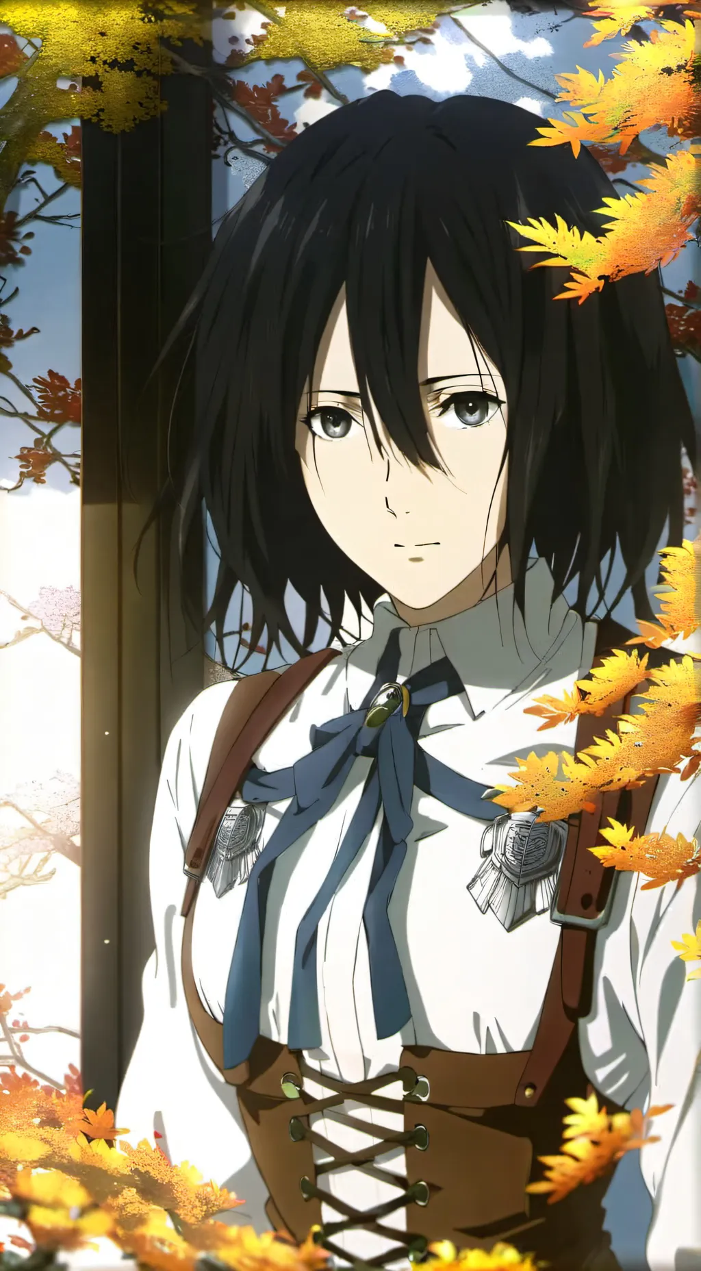 ai character: Mikasa  background